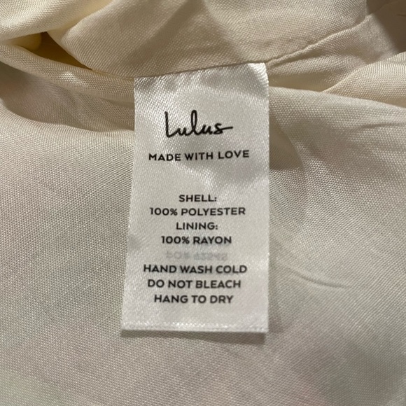 Lulus NWT Pink Yellow Jacquard Floral Puff Sleeve Mini Dress Size S U9 - Picture 6 of 8